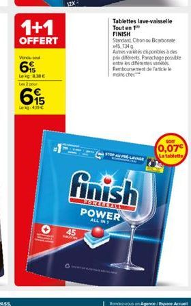 1+1  OFFERT  Vendu soul  6  Lekg:8.38  Les 2 pour  15 Lekg: 439   12X  45  finish  FOWERBALL  POWER  ALL IN 1