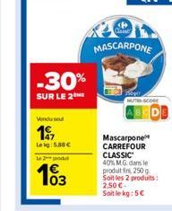 mascarpone Carrefour