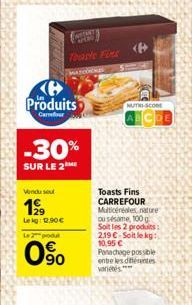 toasts Carrefour