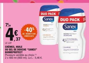 DUO PACK  Sanex