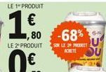 1,00  ,80 -68%  SUR LE 29 PRODUIT ACHETE