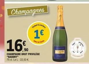 champagnes  1  carte