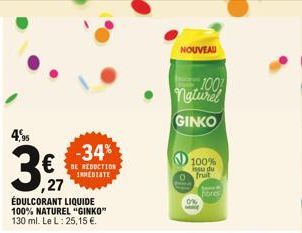 NOUVEAU  100 naturel  GINKO  100%  issu du Ofrait  hones