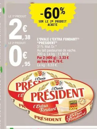 fondant président