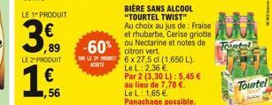 -60% citron vert  SL  ACHETE  Tourtel  DE