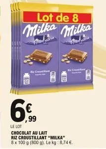 wa kil  lot de 8 milka milka  wil wid