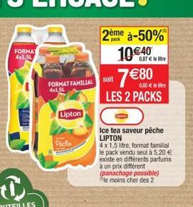 FORMAT FAMILIAL 4x1,5L  Lipton  Piche