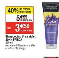 JOHN FRIEDA  Ultra violet