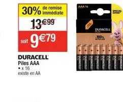 aaa m  duracell  100%  special n