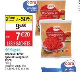 cora  Woche au haut speci  Bolognaise  cora, produit cora