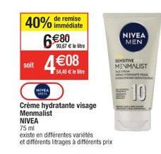 NIVEA  MEN  SENSITIVE  MENMALIST  A  10