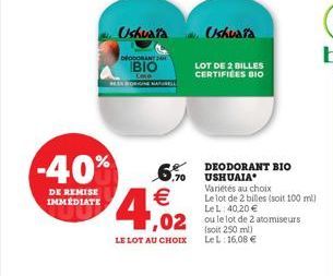 ,02 ou le lot de 2 atomiseurs  (soit 250 ml) LeL: 16,08 