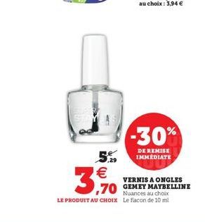 vernis à ongles MAYBELLINE