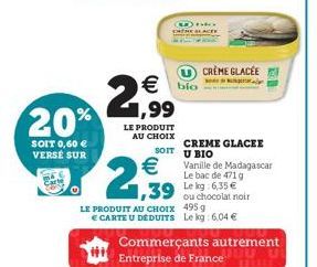 20%  SOIT 0,60  VERSE SUR