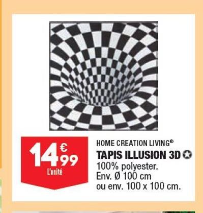 tapis illusion 3d