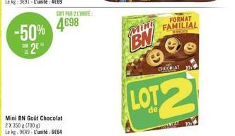 SOIT PAR 2 L'UNITE  498  FORMAT FAMILIAL