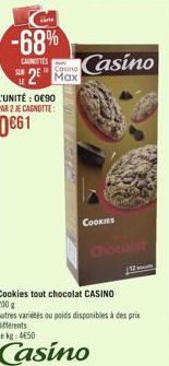 SUN  Casino  Max  COOKIES  Chocolat