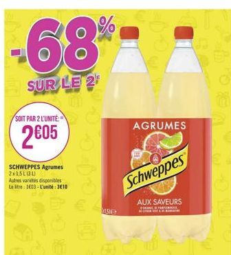 =B+  15  AGRUMES  Schweppes  AUX SAVEURS  CENCE PLAFLIANT