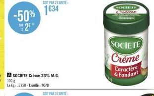 SOCIET  SOCIETE  Crème Caractère & Fondant