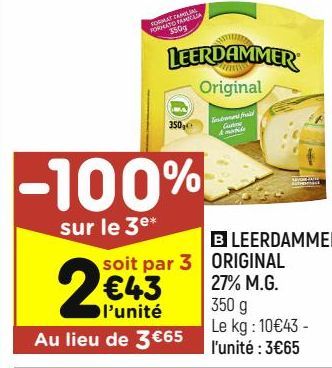 Leerdammer original 27% M.G.