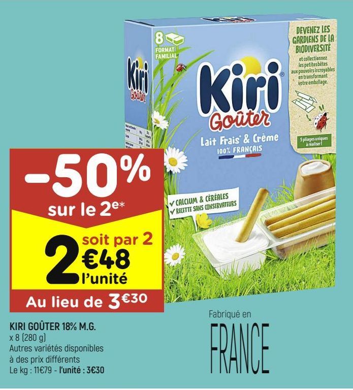 Kiri goûter 18% M.G.