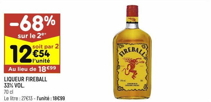 liqueur fireball 33% vol