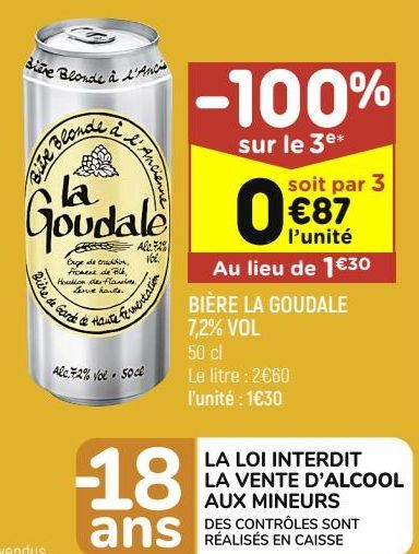 bière La Goudale 7.2% vol