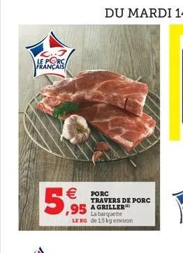 travers de porc