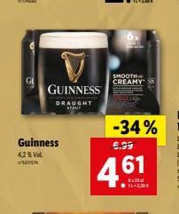 Guinness  4,2 % Vol IN  GUINNESS  DRAUGHT