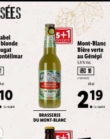 OFERT  5+1  OFFERTE  BRASSERIE  DU MONT-BLANC  33 el  21,9?