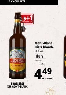 bière blonde Mont blanc