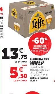 bière blonde Leffe