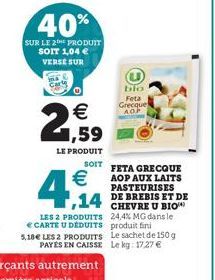 (11)   1,59  LE PRODUIT  SOIT