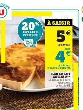 20%  soit 1,00  verse sur  carte  (11)