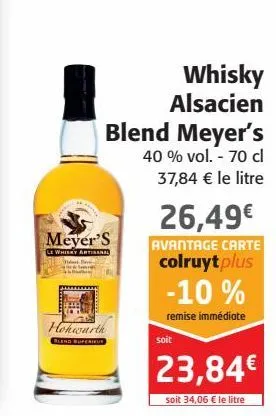 whisky alsacien blend meyer's