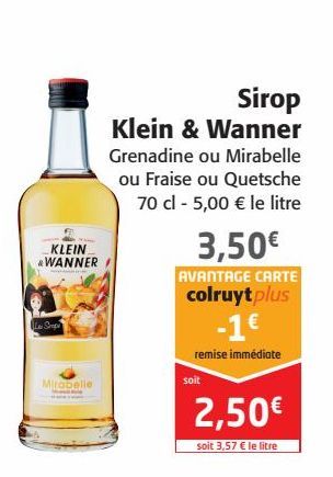 Sirop Klein et wanner