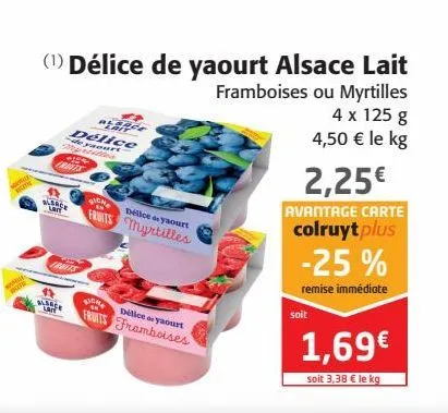 délice de yaourt alsace lait