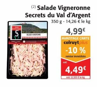 salade vigneronne secrets du val d'argent