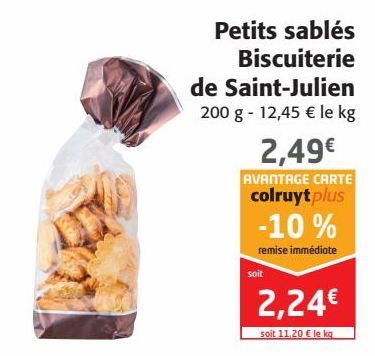 Petits sablés Biscuiterie de Saint-Julien