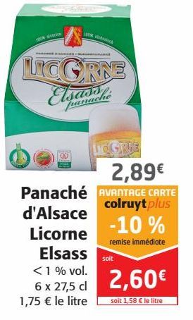 Panaché d'Alsace Licorne Elsass