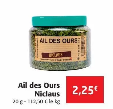 ail des ours niclaus