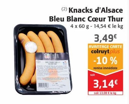 Knacks d'Alsace Bleu Blanc Coeur Thur