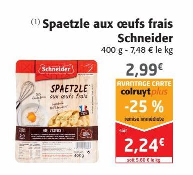 Spaetzle aux ufs frais Schneider