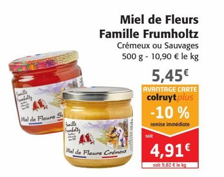 Miel de fleurs Famille Frumholtz