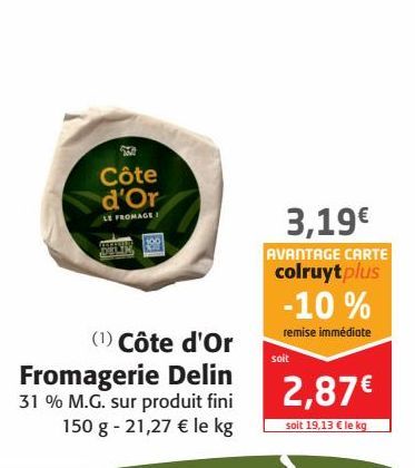 Cote d'or Fromagerie Delin