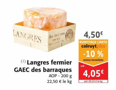 Langres fermier GAEC des barraques