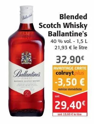 blender scotch whisky ballantine's