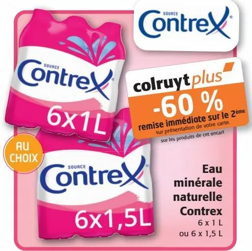 eau minérale naturelle  contrex