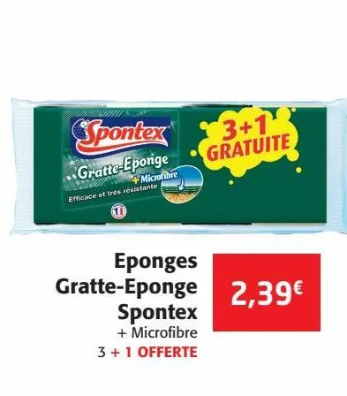 eponges gratte-eponge spontex