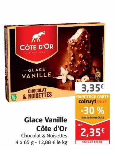 glace  vanille cote d'or